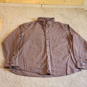 Untuckit 3X Large Red, Gray And Black Button Down LS Dress‎ Shirt Flannel Like